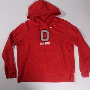 Nike Ohio State Buckeyes Hoodie Red Pullover Sweatshirt Men's XL Nike Swoosh